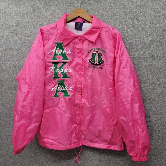 ALPHA KAPPA ALPHA SORORITY INC RAIN JACKET, SIZE M, NWT - Picture 1 of 8